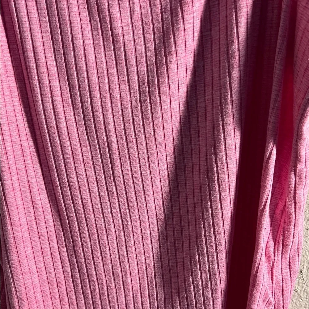 Pink Ribbed Women's Pajama Set - Picture 4 of 13